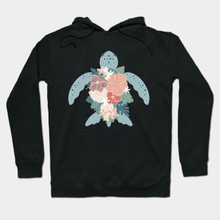 Floral Turtle - Tropical Hoodie